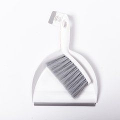 Щітка із совком для підлоги набір 26&times;18&times;3.5&nbsp;(см) для прибирання із щільним приляганням Білий HP-45-10, Білий