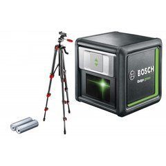 Линейный лазерный уровень Bosch Quigo green (Зеленый луч) + Штатив
