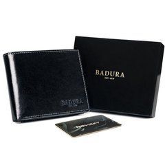 Гаманець чоловічий шкіряний Badura N01-VT-NL BLACK