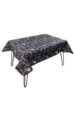 Скатертина на стіл Breakfast black 136х120 см, Черный, 136