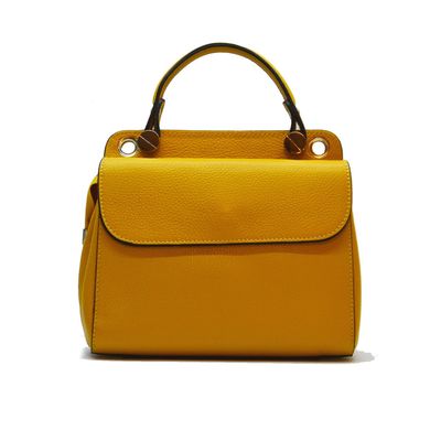 Женская кожаная сумка Italian fabric bags 2109 yellow