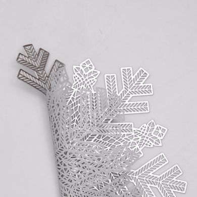 Коврик для сервировки стола Snowflake 38 см серебро HP-36327-21