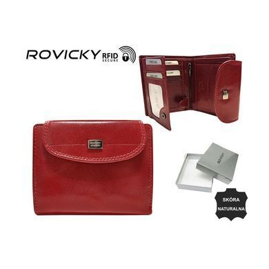 Кошелек женский кожаный ROVICKY CPR-8770-BAR-6798 красный