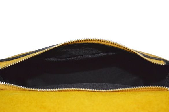 Жіноча шкіряна сумка Italian fabric bags 2109 yellow