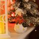 Новогодняя декоративная фигурка с подсветкой 9.5&times;8&times;16 см Новогодний декор Девочка на снежном шаре из фарфора CR-5-19