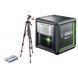 Линейный лазерный уровень Bosch Quigo green (Зеленый луч) + Штатив