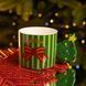 Чашка фарфоровая новогодняя Merry Christmas 350 (мл) Зеленая Yiwu FM-CS-51GR