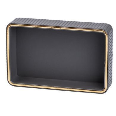 Салфетница на стол из эко-кожи 25 х 15.5 х 5 см Серый HP9900G