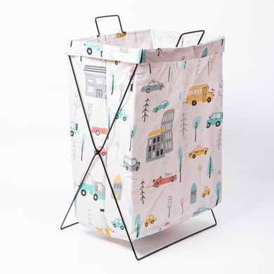 Кошик для білизни на підставці 36&times;30&times;55 (см) м'який HP-41-3, Білий
