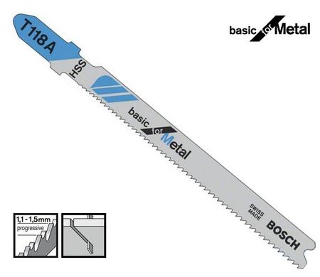 Пильні полотна Bosch T 118 A