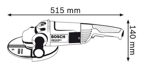 Кутова шліфмашина Bosch GWS 22-230 H (0601882103)