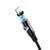 Кабель магнітний для зарядки FLOVEME LED Magnetic RAX212896 Lightning black
