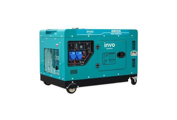 Дизельный генератор INVO DS-8000EA в кожухе, 7,5/8кВт, 220В