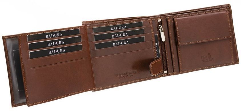 Гаманець чоловічий шкіряний Badura N992-VT-NL BROWN