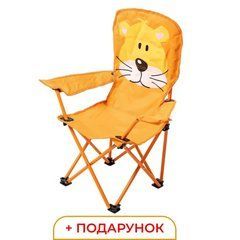 Крісло туристичне для дитини 34х58х65 см з підстаканником Помаранчевий SJ-0065O, Оранжевый