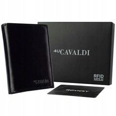 Гаманець чоловічий шкіряний 4U CAVALDI 0001-BS-RFID-5403 чорний
