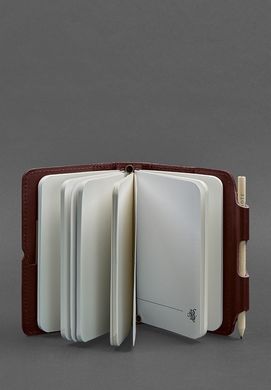 Кожаный блокнот (Софт-бук) 3.0 бордовый