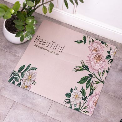 Килимок універсальний BeauTiful 58*58 см діатомітовий HP-42-8, Бежевий