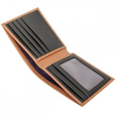 Портмоне мужское кожаное Smith & Canova 90015 Asquith (Black-Tan)