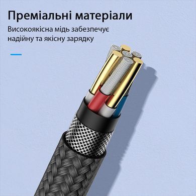 Кабель магнітний для зарядки FLOVEME 540&deg; LED RAX212901 microUSB black