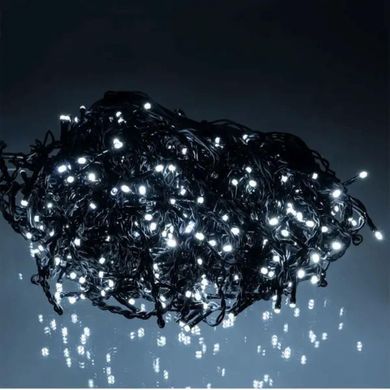 Новогодняя гирлянда уличная Бахрома 36 м 600 LED черный провод Белый 36МBW