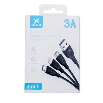 Кабель для зарядки 3-in-1 microUSB/Type-C/Lightning UR521