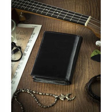 Гаманець чоловічий шкіряний 4U CAVALDI 0001-BS-RFID-5403 чорний