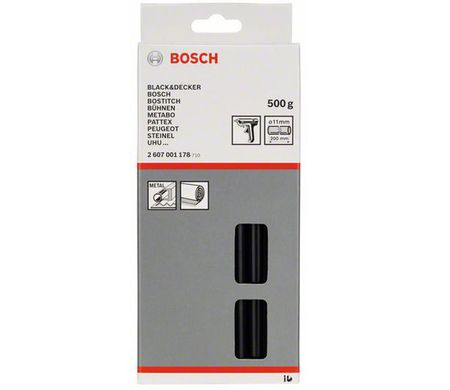 Клейові стрижні Bosch 200 мм 500 г (чорні)