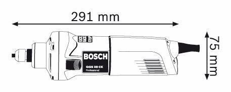 Пряма шліфувальна машина Bosch GGS 28 CE (0601220100)