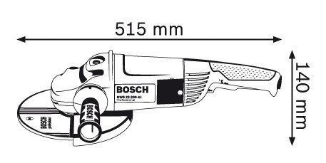 Угловая шлифмашина Bosch GWS 22-230 JH