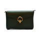 Жіночий шкіряний клатч Italian fabric bags 2115 green