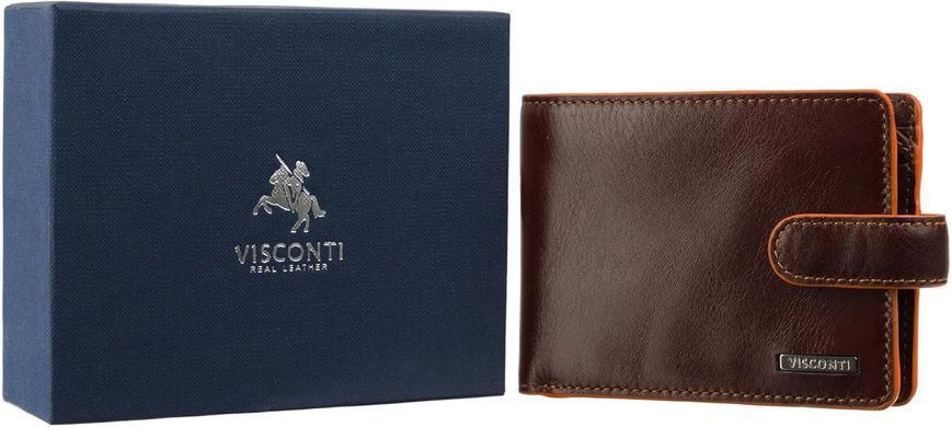 Кошелек мужской кожаный Visconti ALP93 Morgex (Brown) коричневый