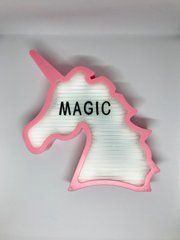 Ночник светильник Единорог с буквами 142шт Light up message board