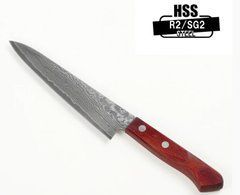 Ніж кухоний Paring (Petty) 150 мм лезо, HRC63 дамаск,HSS R2 , HONMAMON (4582243650496)