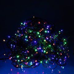 Новорічна гірлянда вулична Бахрома 36 м 600 LED чорний провід Мультиколор 36МBML