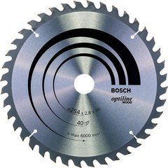 Пильний диск по дереву Bosch Optiline Wood 254 мм 40 зубів (2608640443)