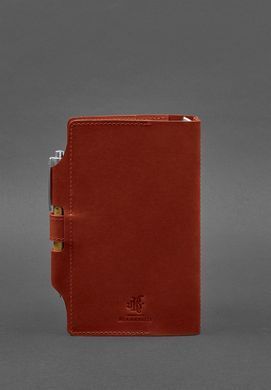 Женский кожаный блокнот (Софт-бук) 4.0 коралловый