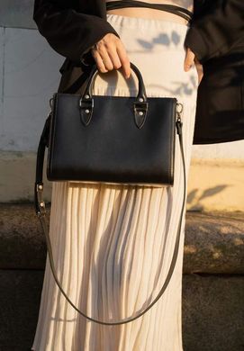 Женская&nbsp;шкіряна&nbsp;сумка&nbsp;Fancy&nbsp;чорна&nbsp;краст