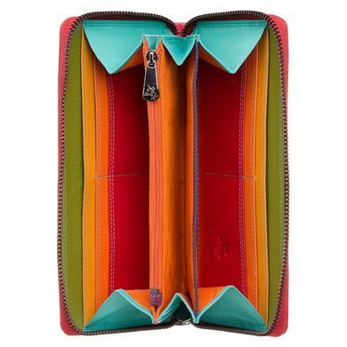 Жіночий шкіряний гаманець Visconti SP79 Violet (Red Multi Spectrum)