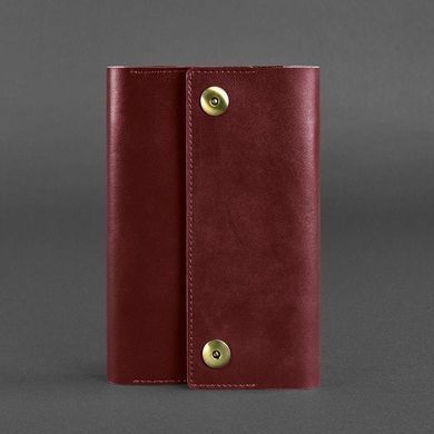 Кожаный блокнот (Софт-бук) 5.0 бордовый