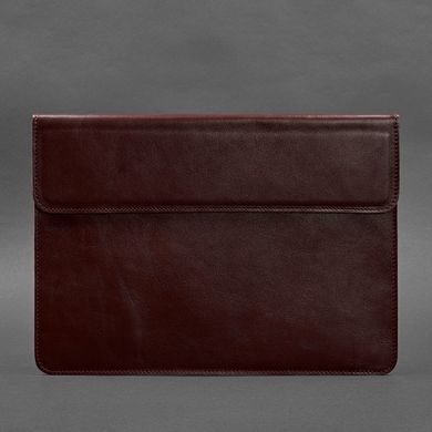 Шкіряний чохол-конверт на магнітах для MacBook 13 Бордовий, Бордовый