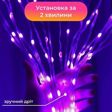 Умная гирлянда Smart 200 LED длина 2 м с управлением со смартфона прозрачная, мультиколор 1733042W