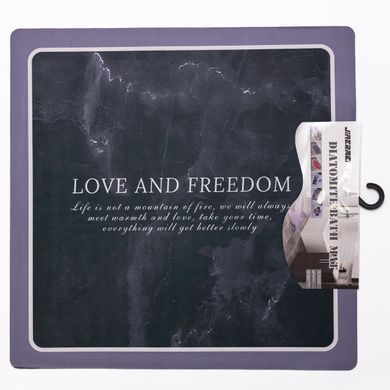 Коврик для ванной комнаты Love and freedom 58*58 см диатомитовый HP-42-10