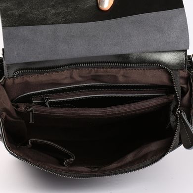 Женский черный кожаный городской рюкзак Tiding Bag - 54644