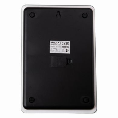 Ваги для кухні Sokany до 5 кг електронні на батарейках Зелені Lugi SK-19027GR