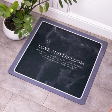 Коврик для ванной комнаты Love and freedom 58*58 см диатомитовый HP-42-10