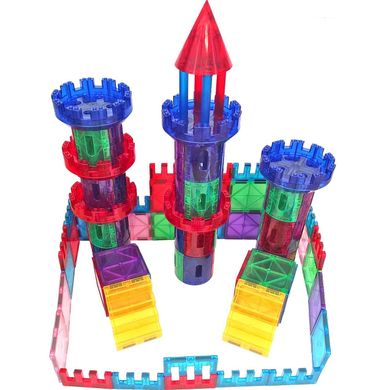 Розвиваючий магнітний конструктор палац магнітні блоки плитки 100 деталей для дітей від 3 років