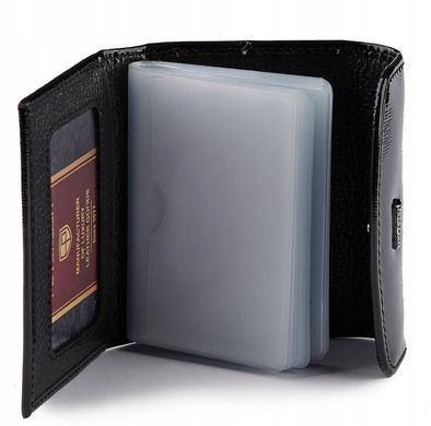 Візитниця шкіряна Peterson PTN PL-105-1080 чорний