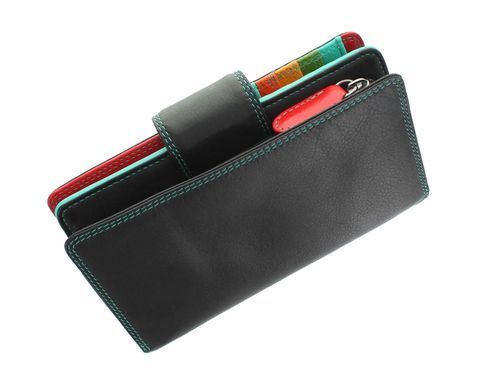 Женский кожаный кошелек Visconti SP31 Poppy (Black Multi)