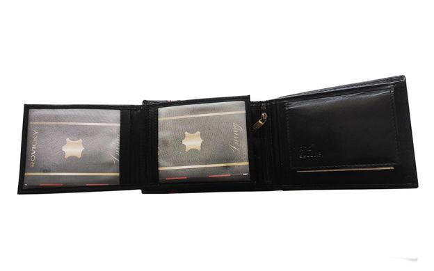 Кошелек мужской кожаный ROVICKY N61L-RVTP-3043 черный